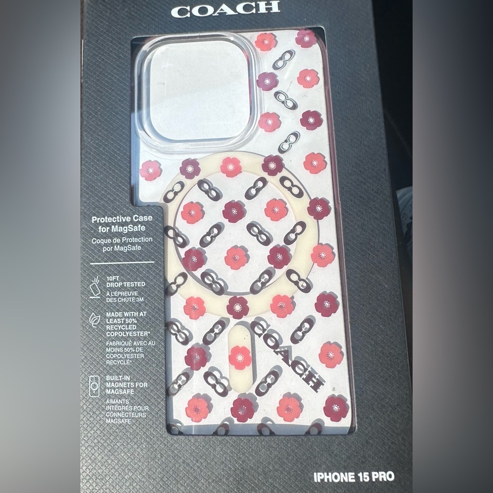 Coach x Casemate iPhone 15 pro case